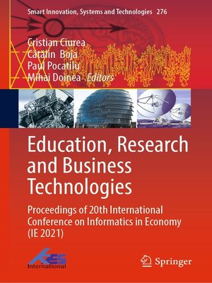 cover image of Education, Research and Business Technologies